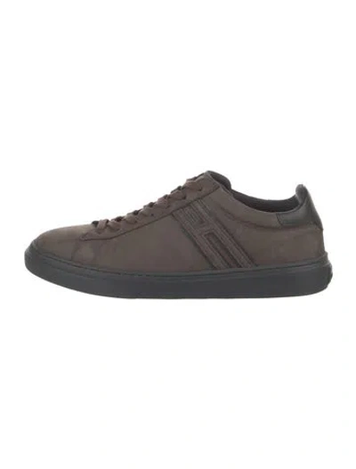 Pre-owned Hogan Suede Sneakers In Brown