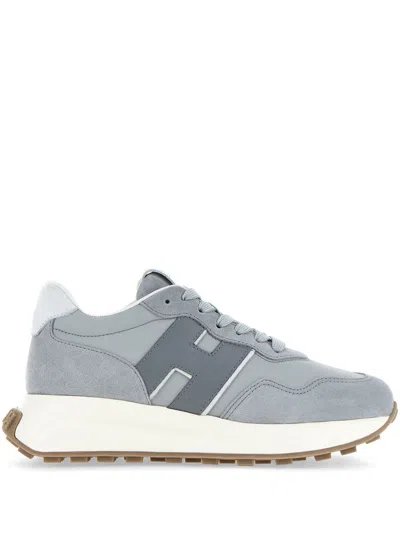 Hogan Suede Sneakers In Grey