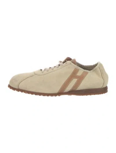 Pre-owned Hogan Suede Sneakers In Neutral