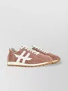 Hogan Suede Sneakers With Contrast Stripes And Rubber Sole