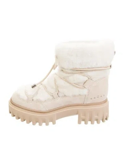 Pre-owned Hogan Suede Snow Boots In Multicolor