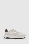 Hogan Suede Technical Trainers In Grey Multi