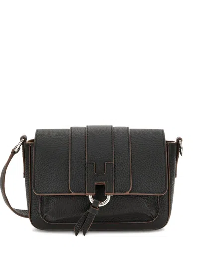 Hogan Tassel-detail Shoulder Bag In Black