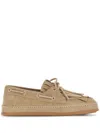 Hogan Tassel-trim Loafers In Neutral
