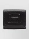 Hogan Textured Leather Purses And Cardholders Collection In Black