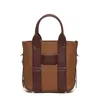 Hogan Textured Leather Shopping Bag With Adjustable Strap In Brown