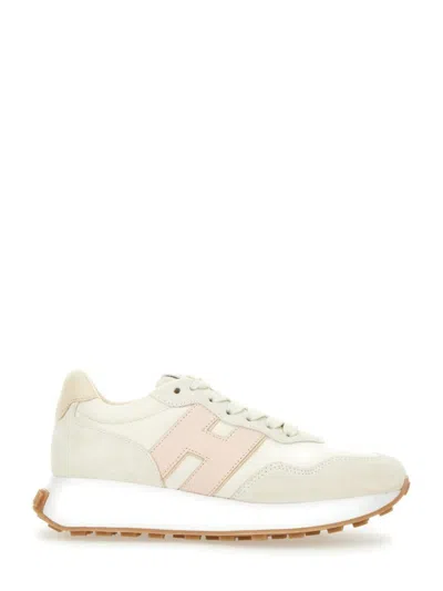 HOGAN HOGAN TEXTURED LEATHER SNEAKERS
