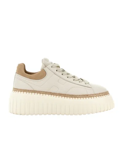 HOGAN HOGAN H-STRIPES PLATFORM LOW-TOP SNEAKERS
