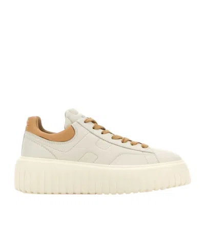 HOGAN HOGAN H-STRIPES LOW-TOP ROUND-TOE SNEAKERS