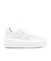 Hogan Thick Sole And Low-cut Casual Shoes In White