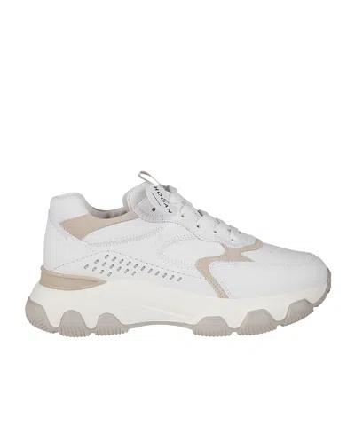 Hogan Tie Low-top Sneakers In White