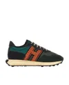 Hogan Tie Low Upper Board Shoes In Black