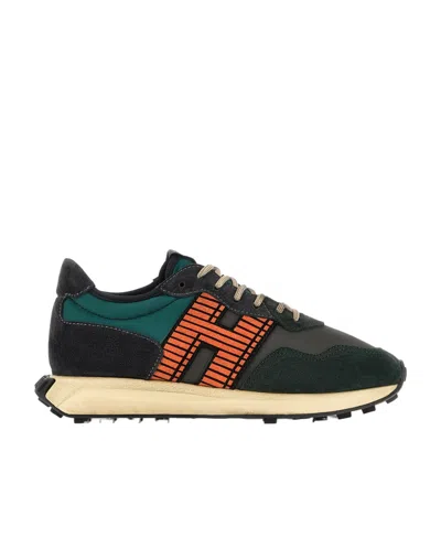 Hogan Tie Low Upper Board Shoes In Black