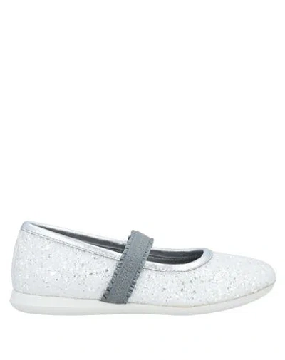 Hogan Toddler Girl Ballet Flats White Size 9.5c Textile Fibers In White