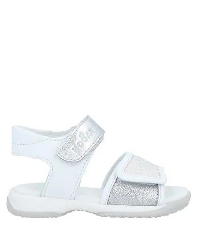 Hogan Babies'  Toddler Girl Sandals White Size 9c Soft Leather, Textile Fibers