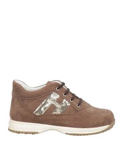 Hogan Babies'  Toddler Girl Sneakers Brown Size 10c Leather