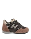 Hogan Babies'  Toddler Sneakers Military Green Size 9.5c Leather, Textile Fibers In Beige