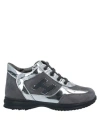 Hogan Toddler Girl Sneakers Lead Size 10c Soft Leather In Grey