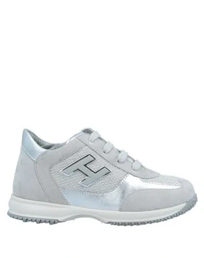Hogan Babies'  Toddler Girl Sneakers Light Grey Size 9.5c Leather, Textile Fibers