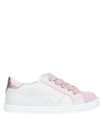 Hogan Babies'  Toddler Girl Sneakers Light Pink Size 9c Soft Leather, Textile Fibers