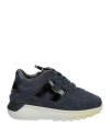 Hogan Toddler Girl Sneakers Midnight Blue Size 10c Leather In Blue