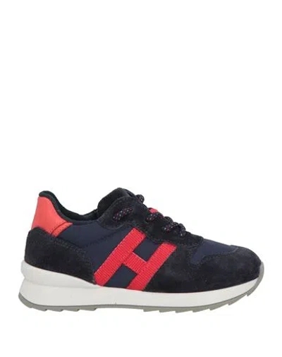 Hogan Babies'  Toddler Sneakers Midnight Blue Size 10c Leather, Textile Fibers