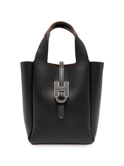 Hogan Top Handle Bag In Black