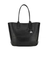 Hogan Address Shopping Bag Small In Black