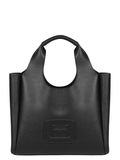 Hogan Women's H-bag Small Leather Tote Bag In Black