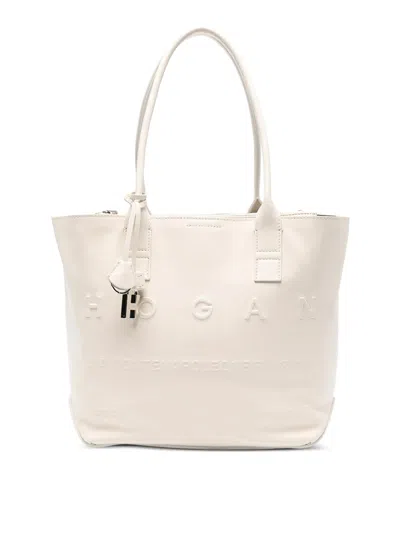 Hogan Tote In White