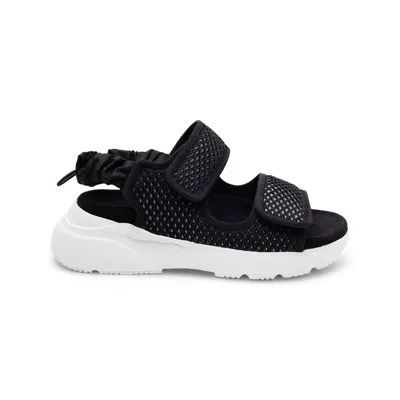 Hogan Touch-strap Chunky Sandals In Black