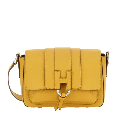 Hogan Trend Flap H-detailed Shoulder Bag In Gold