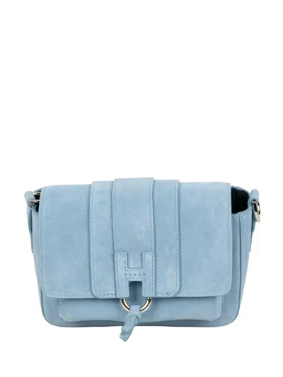 Hogan Trend Flap H-detail Shoulder Bag In Blue