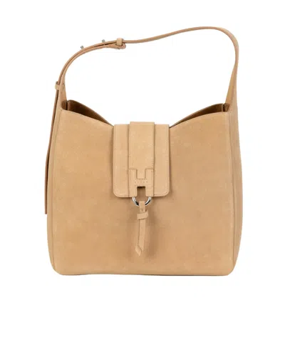 Hogan Trend Hobo Bag In Neutral