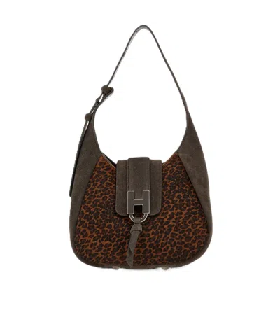 Hogan Trend Hobo Bag Mini In Brown