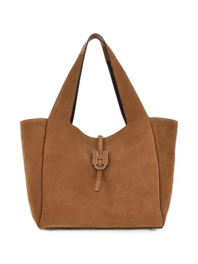 Hogan Trendy Shopping Bag In Brown
