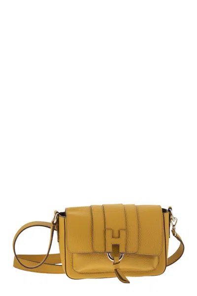 Hogan Trendy Leather Flap Bag In Pink