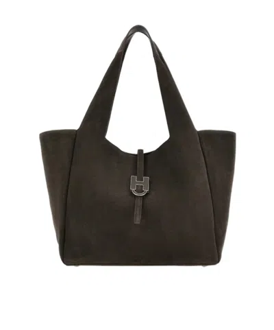Hogan Trendy Shopping Bag In Brown