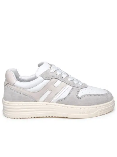 Hogan Two-color Leather Sneakers In Multicolor