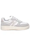 Hogan H630 Leather And Suede Sneakers In Multicolor