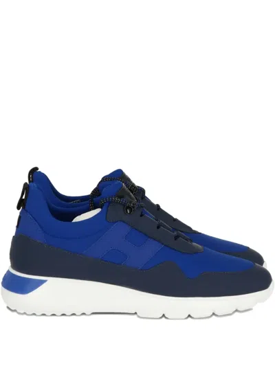 Hogan Two-tone Panelled Sneakers In Blue