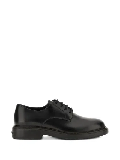 Hogan Urbano Derby Shoes In Black
