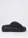 Hogan Cross Strap Platform Sandals In Black