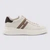 Hogan Leather Sneakers With Round Toe And Rubber Sole