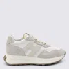 Hogan Low Top Sneakers Suede Panels Rubber Sole In Neutral