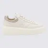 Hogan White And Cream Leather Sneakers In Beige