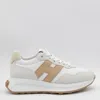 Hogan White And Cream Sneakers In Yellow
