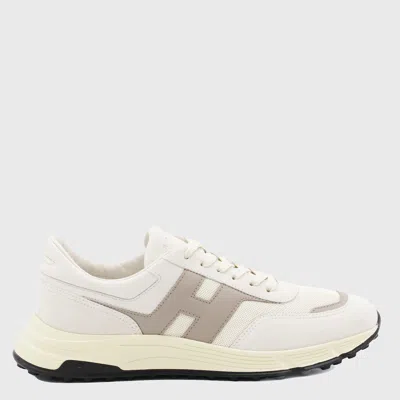 Hogan White And Grey Sneakers In Neutral