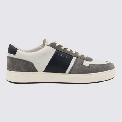 HOGAN WHITE AND GREY SNEAKERS