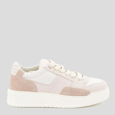 Hogan White And Pink Sneakers In Red